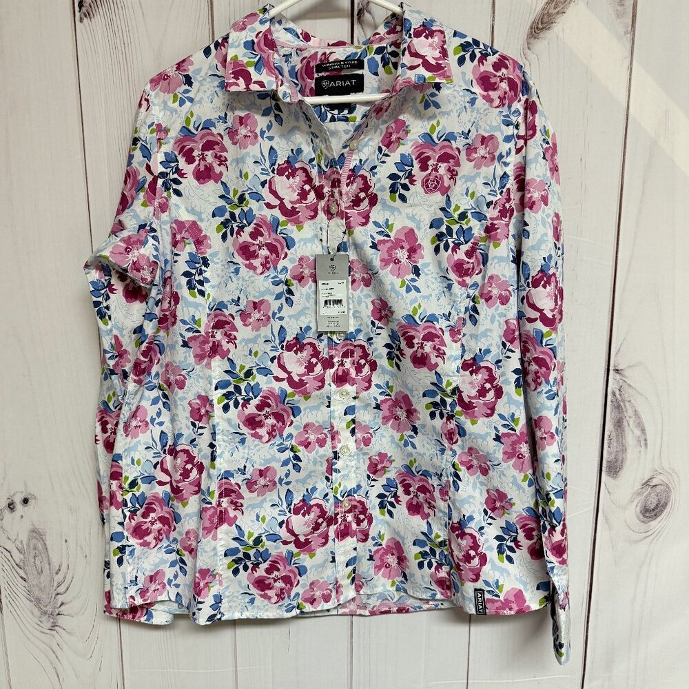 Ariat Frolic Shirt Women’s Extra Large Floral Print Wrinkle Free NWT
